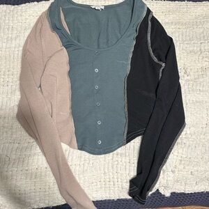 Colorblock Long Sleeve Top